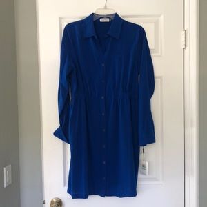 Calvin Klein Blue Shirt Dress